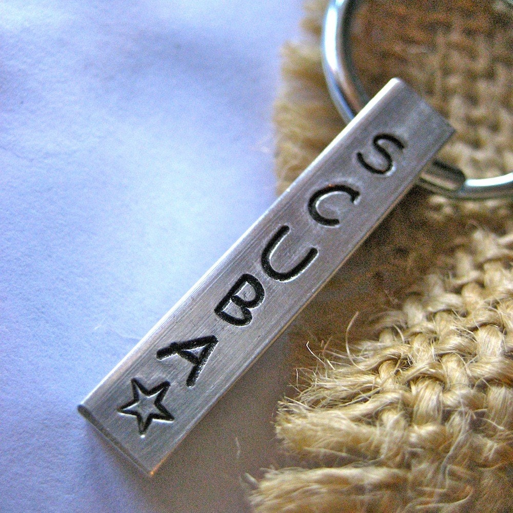 Personalized pet ID Bar in Aluminum - comic sans font
