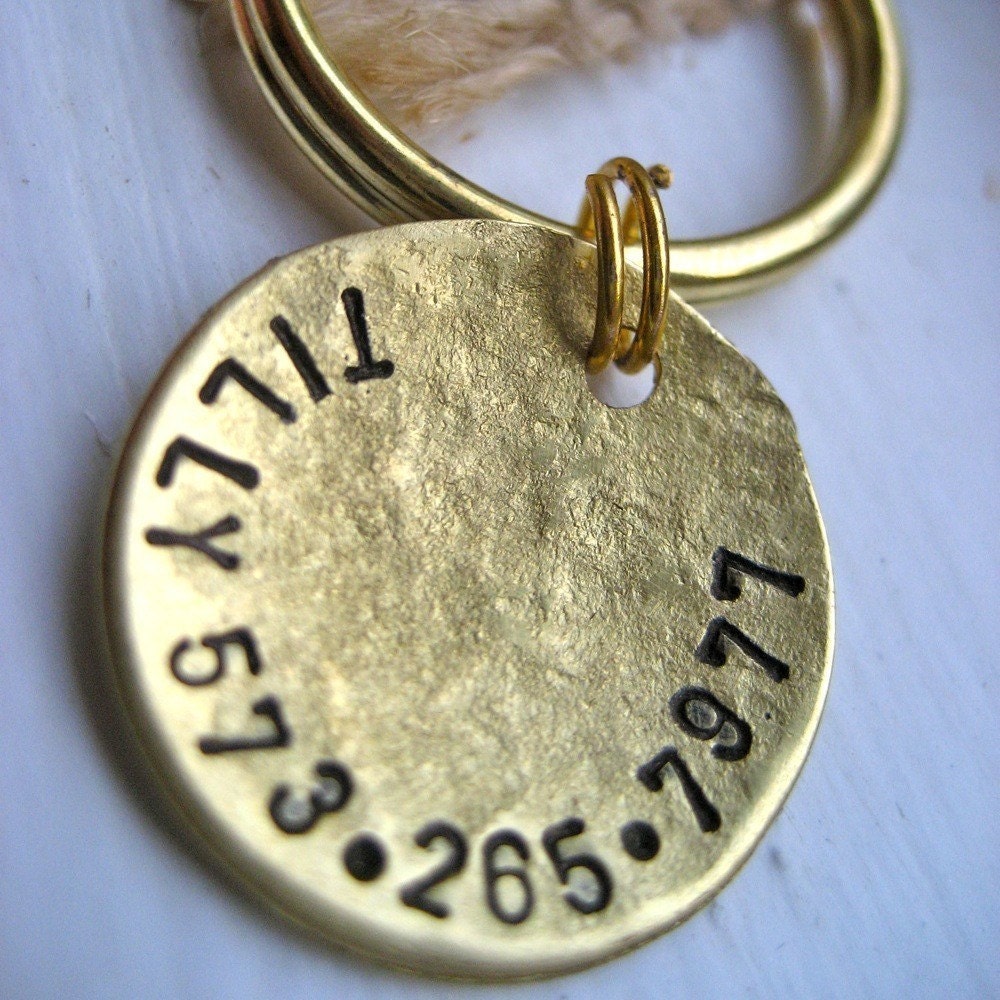 1 inch Tilly Tag with two numbers