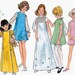 Vintage 60s Sewing Pattern Butterick 5775 Girls MOD A Line Dress in Mini or Maxi Lengths Size 8