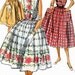 Vintage 50s Sewing Pattern Simplicity 1084 ROCKABILLY Sleeveless Dress Full Gathered Skirt  Size 12 Bust 30