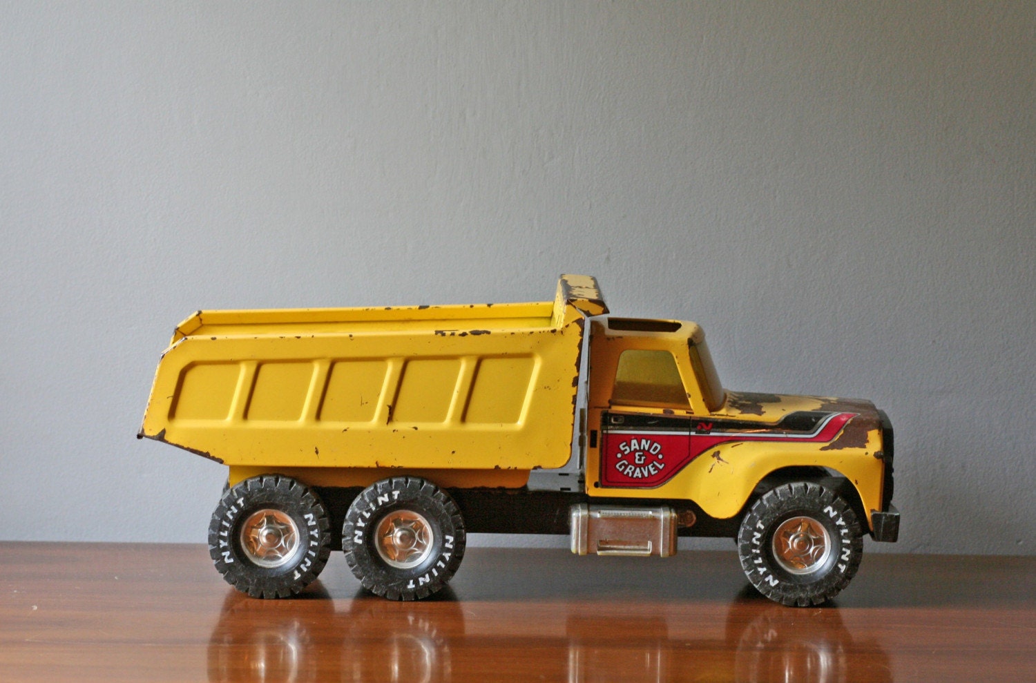 vintage metal truck toys