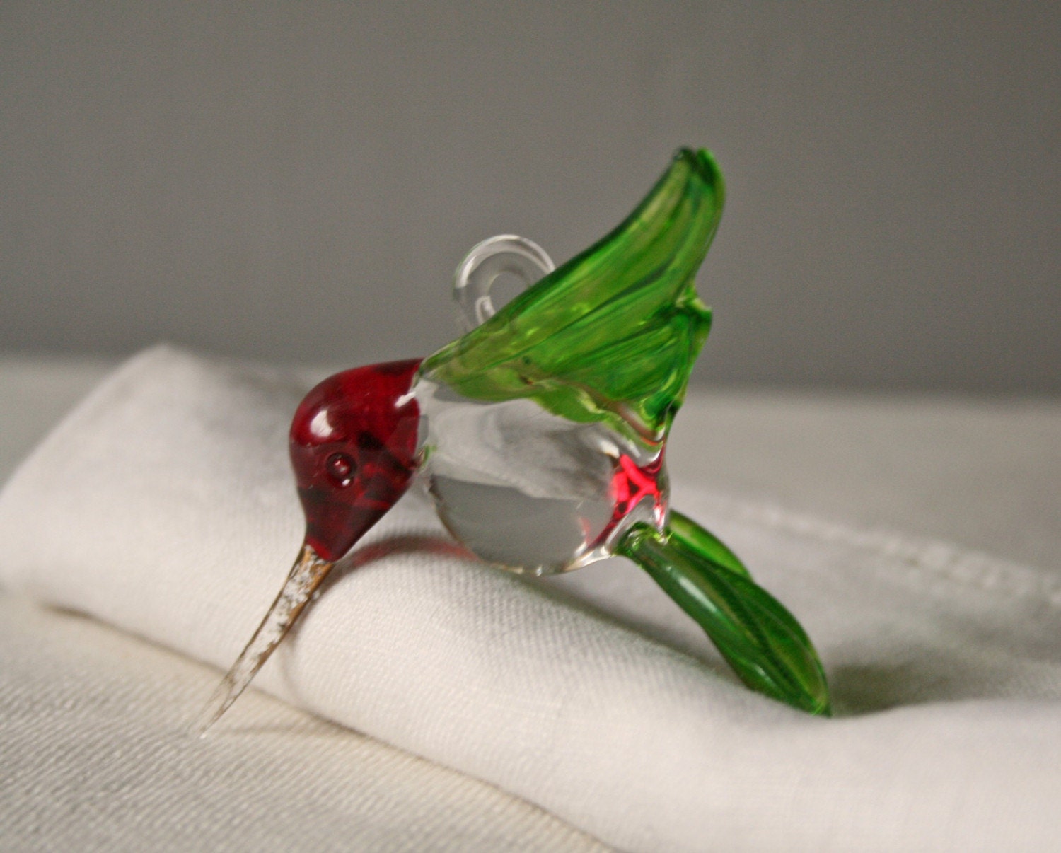 miniature glass bird ornaments