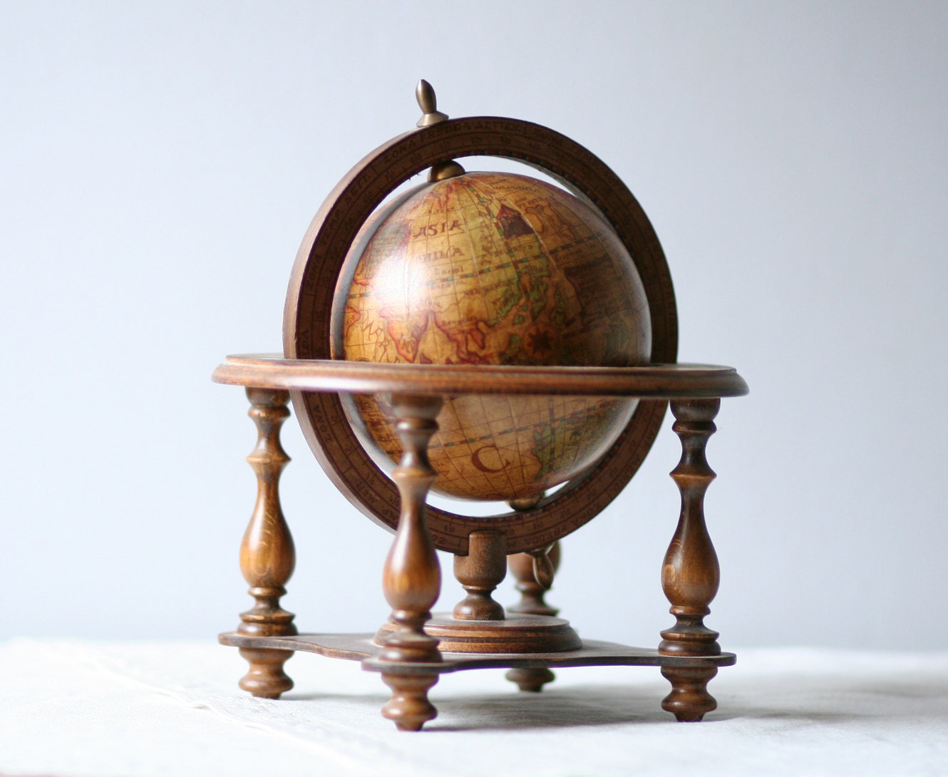 Small Vintage Old World Globe By Modishvintage On Etsy