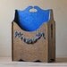 ornate giltwood magazine rack / provincial style magazine holder