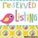Custom Listing for Suzy
