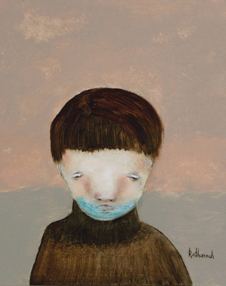 Boys room art print of original painting