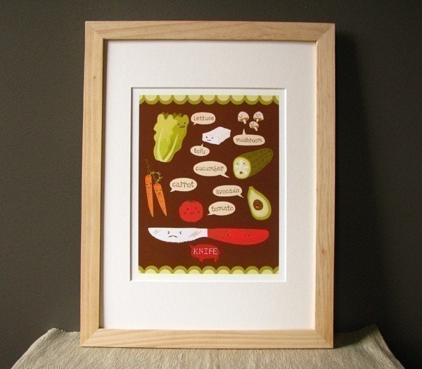 Veggie Print 8x10