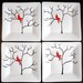 Red Cardinal Appetizer Plates--4 Piece Collection