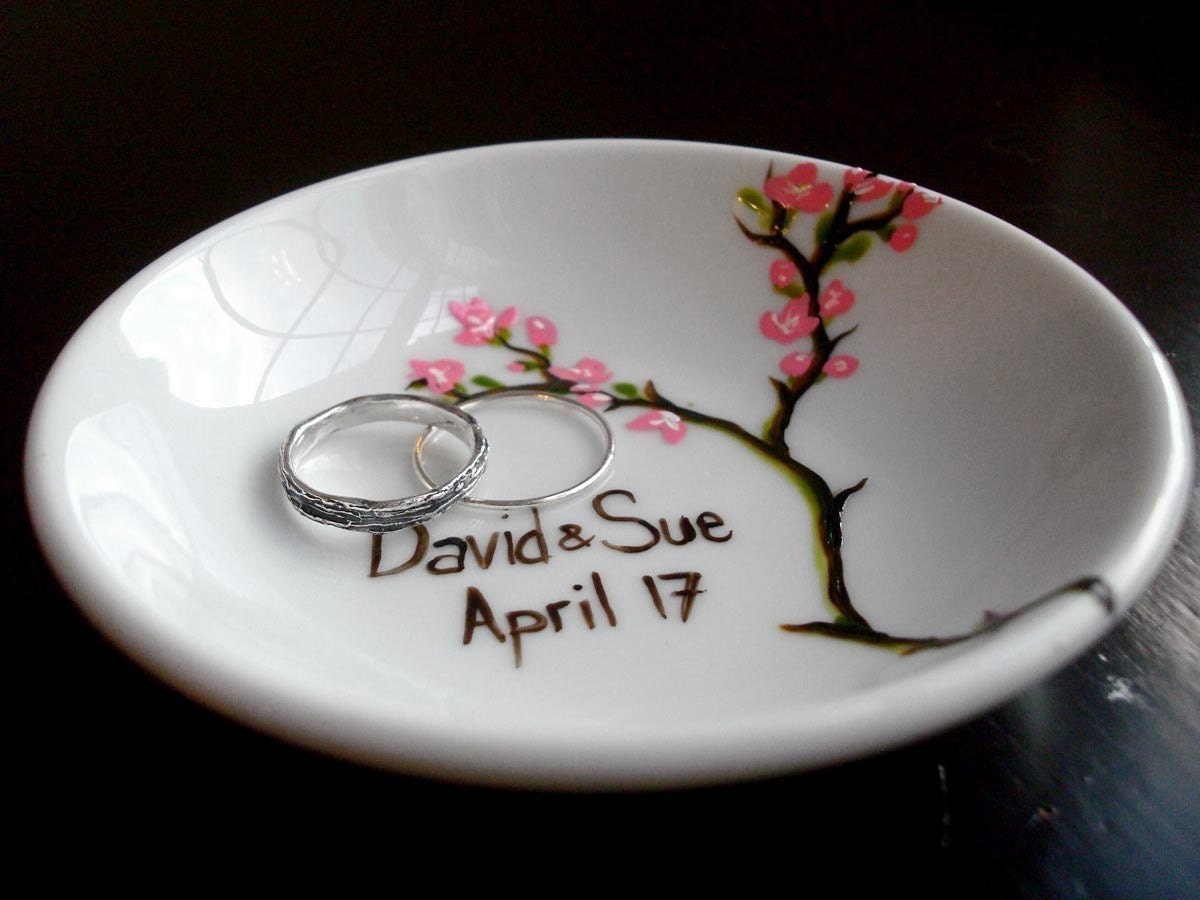 Custom Painted Ring Dish