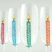 Happy Birthday Candle Champagne Flutes--Set of 4