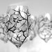 Spooky White and Black Halloween Trees--Set of 4 Hand Painted Wine Glasses