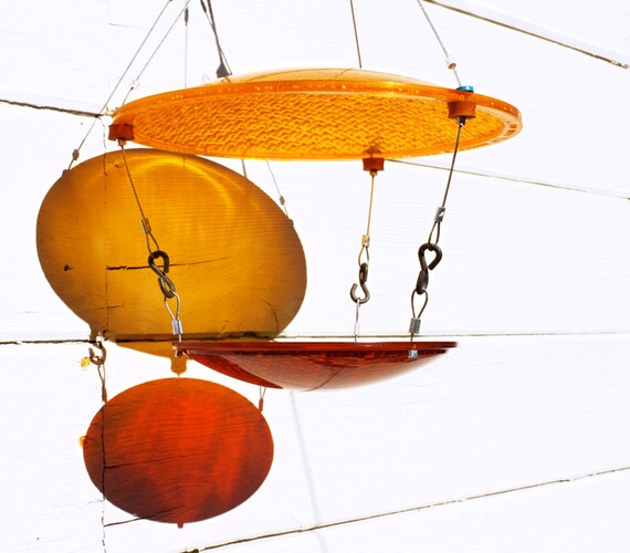 Bird feeder upcycled traffic light eco by RedYellowAndBlueInk