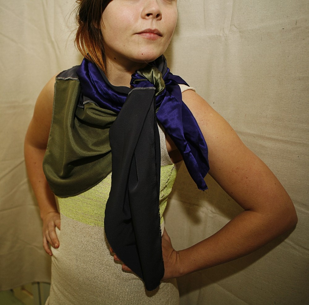 SALE pieced silk scarf