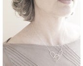 sterling silver scribble necklace
