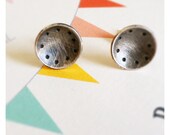 scratch dot sterling earrings