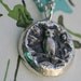 gurardian owl in the forest sterling silver necklace