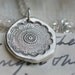 black lace bloom fine silver necklace