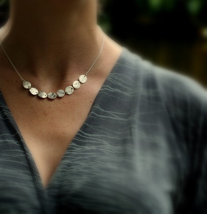 sterling silver, stepping stones, link, eco friendly, necklace