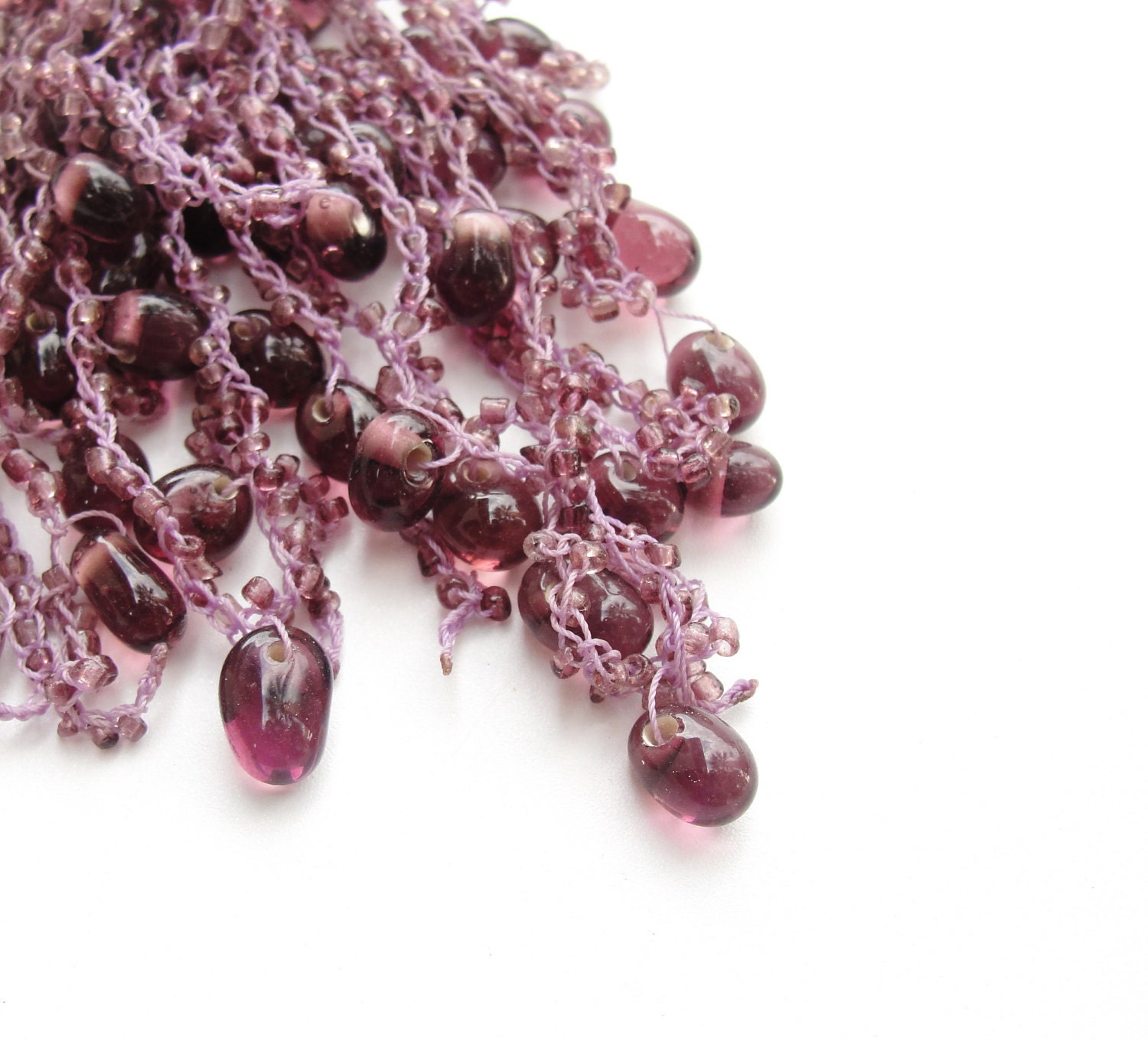 Purple Passion Grapes Keychain / Bag Ring