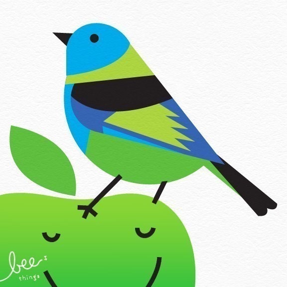 green-headed tanager limited edition print