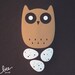 long-eared owl limited edition screen print