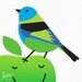 green-headed tanager limited edition print