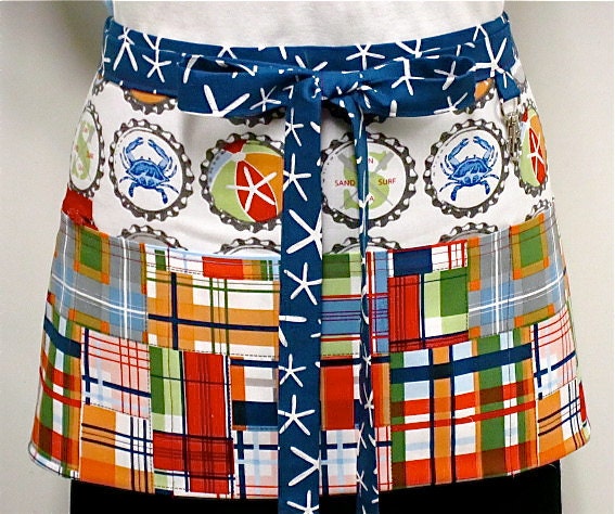 Going Coastal Zipper/Key Clasp Vendor Apron