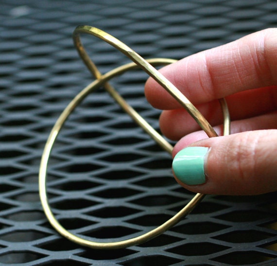 upper arm band armlet arm cuff bracelet gold thin faceted modern simple brass custom skinny GOLD SHIMMER BAND
