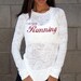 I Enjoy Running Super Fab Burnout Raglan Size XL
