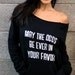 May the Odds Be Ever in Your Favor. Off the Shoulder Girly Sweatshirt Size LARGE