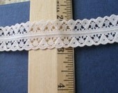 Double edged lace in a neutral soft beige 10 yards