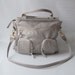 SALE - 5 pocket willow bag in cement grey - reduced