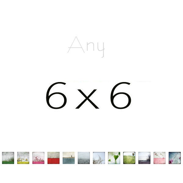 6x6 Your choice - Any Photography Print
