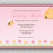 Bumble Bee Baby Shower Invitation - printable party - diy - hive