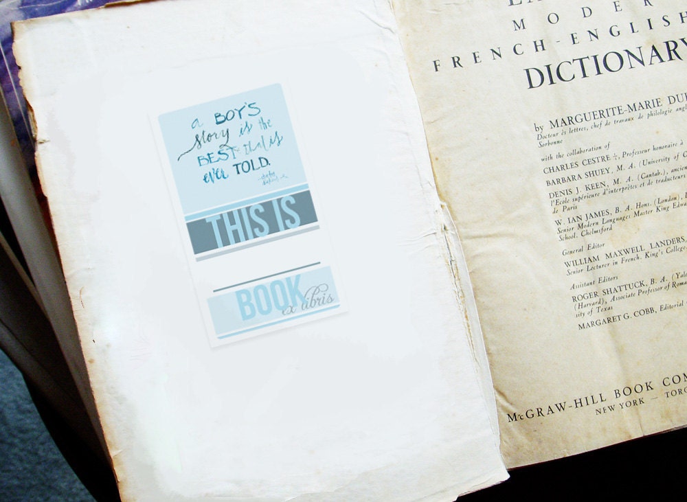 Boy Story Bookplates