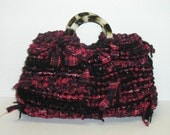 Purse Knitting Pattern wtih Fabric and Yarn...The Rag Bag... via PDF format