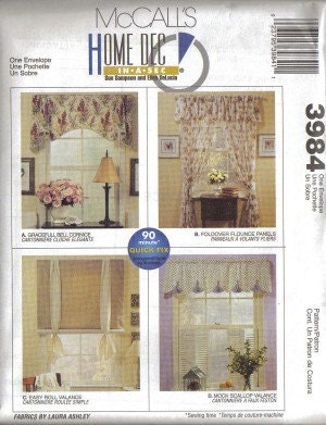 McCalls 7529 Home Sewing Pattern Pillows Neck Roll