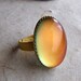 Mood Ring - Large Oval in Matte Gold