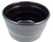 Brown Stoneware Bowl / Handmade Pottery Wheel Thrown Clay