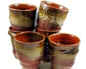 Stoneware Clay Tumbler - Handmade Art Mug - Wheel Thrown Ceramic Tumbler - Pottery Cup - Ships Today