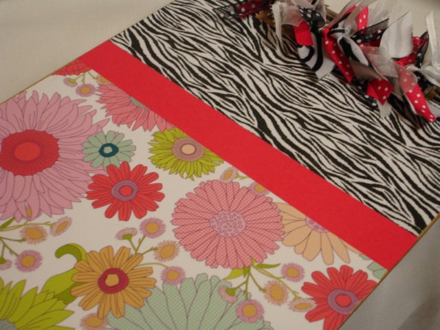 ZEBRA and FLOWERS CLIPBOARD
