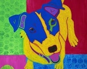 Just Jack - Dog Pop Art Print - Jack Russell Print - by dogpopart on etsy