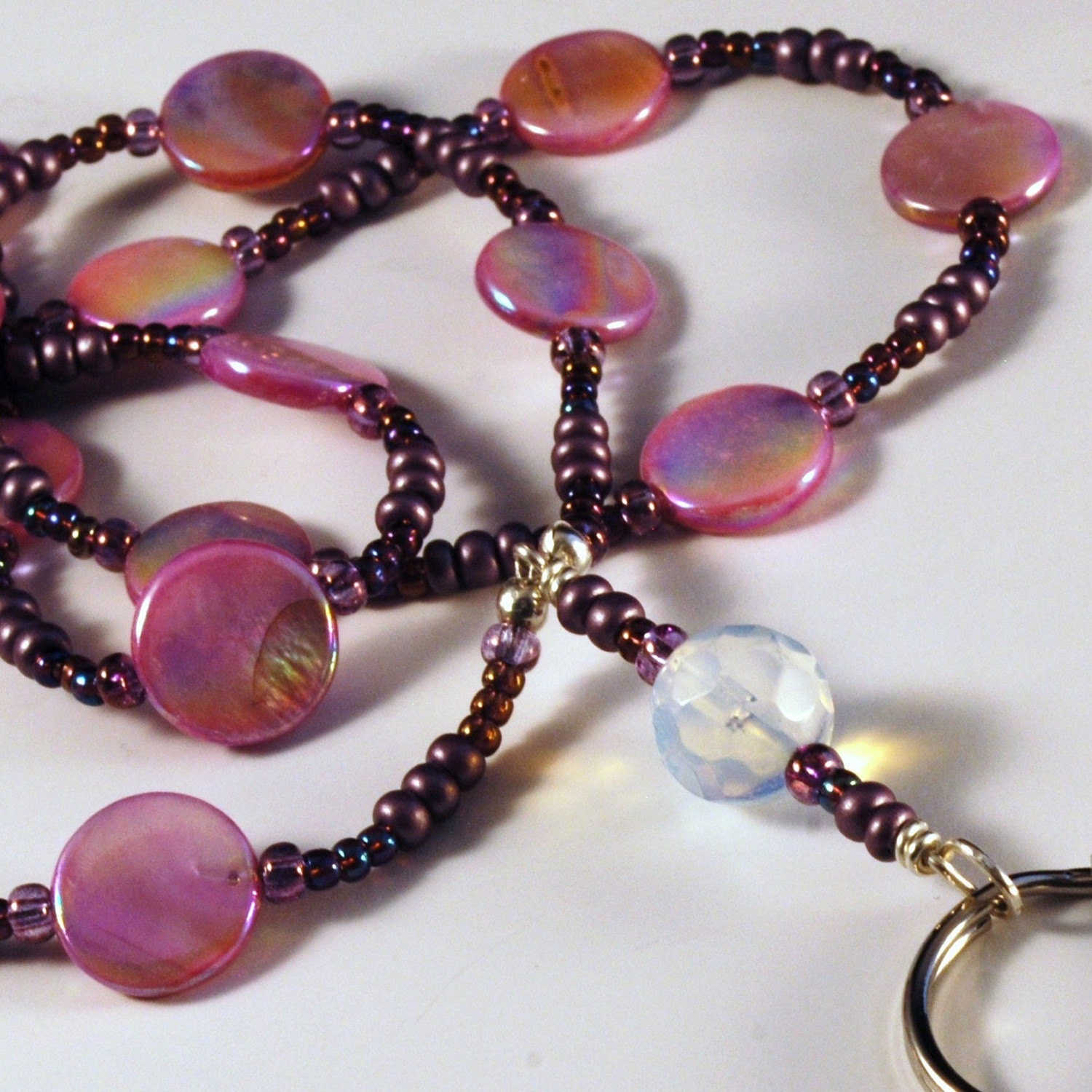 ID Lanyard BREAKAWAY Pearlberry pink mauve purple SureGrip