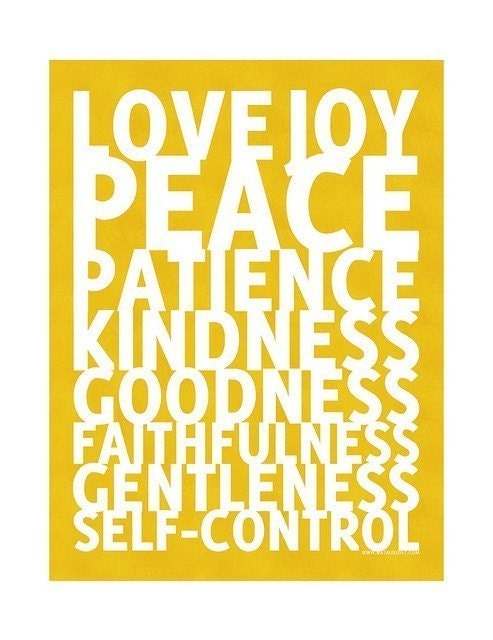8x10 Print - Fruit of the Spirit - Yellow