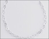 3 mm Flat Cable Chain for Calligraphy Necklaces Sterling Silver