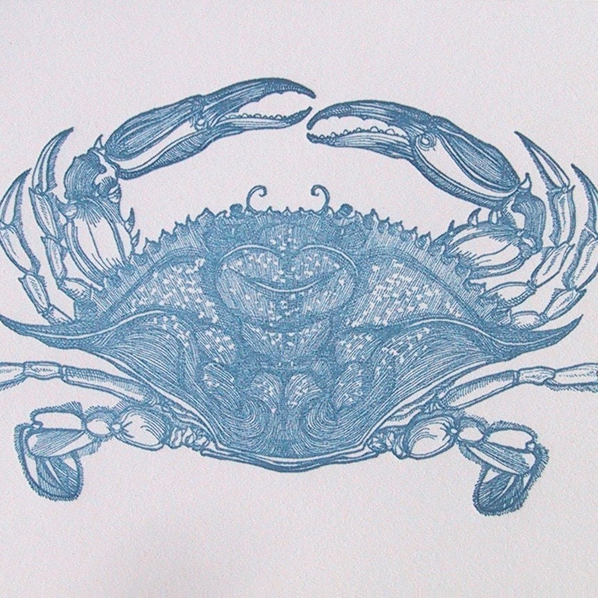 Beautiful Swimmers Blue Crab Card