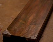 Rust & Green Handmade Wood Storage Box