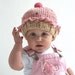SALE - 3-6 month 6-12 month or 4 year plus sizes - Pink Cupcake Hat - by Knittin Mama