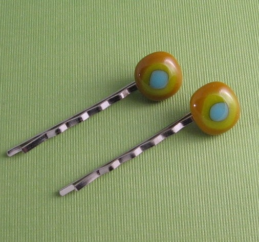 Fused Glass Bobbyins- Summer Forever