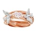 Custom Diamond Engagement Nest Ring SOLD GIA .54ct RARE Fancy Lt. Pink Heart Nest Ring 18k Rose and 18k Palladium
